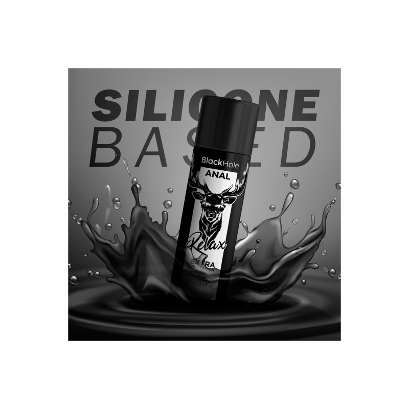 BLACK HOLE - GEL SILICONE BASE ANAL DILATION 100 ML - Silicone-based