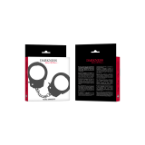 DARKNESS - METAL HANDCUFFS FOR BLACK HANDS - DARKNESS BONDAGE