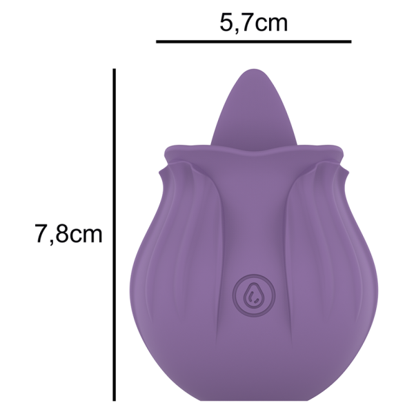 INTENSE - VIOLET ESTIMULADOR LENGUA BASE MAGNÉTICA