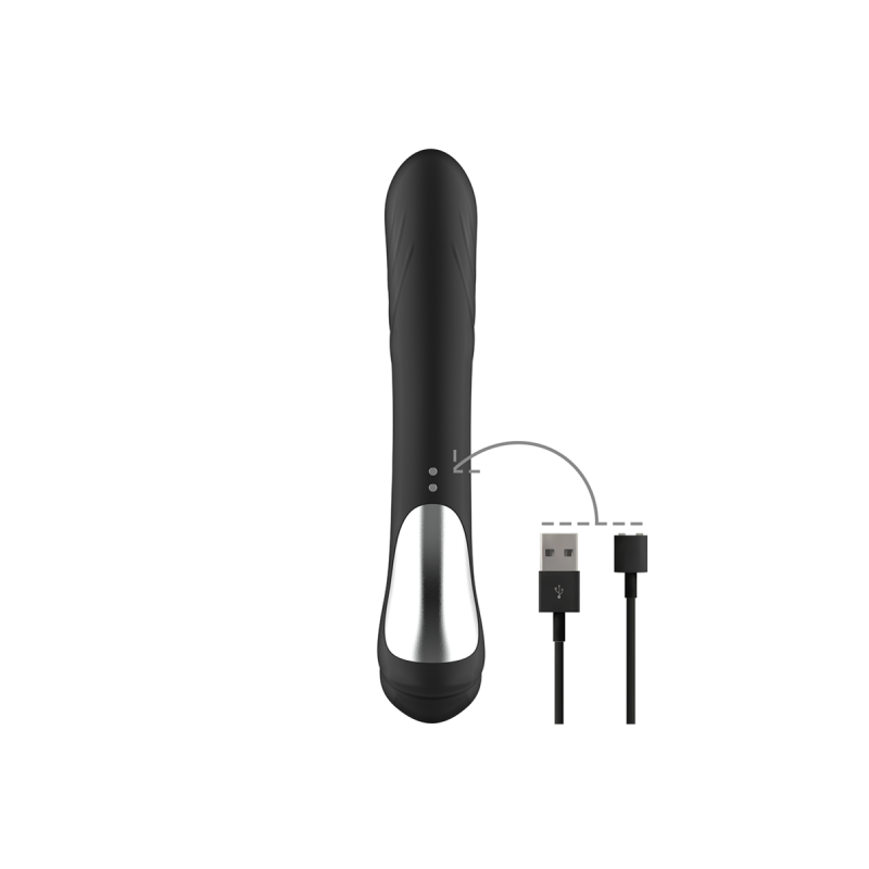 Black&Silver - Jamie Vibrador Rabbit Efecto Wave | Vybes.it