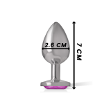 Intense - Aluminium - Metall - Anal - Stecker Rosa Herz Grösse S |