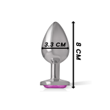 Intense - Aluminium - Metall - Anal - Stecker Rosa Herz Grösse M |
