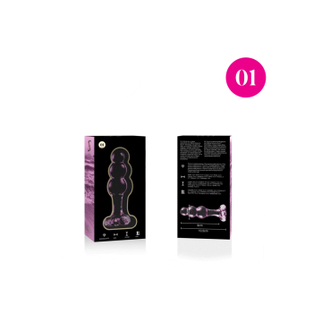 Nebula Series By Ibiza - Modelo 1 Plug Cristal Rosa 10.5 Cm - O - 3