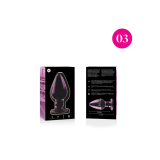 Nebula Series By Ibiza - Plug Anal Modèle 3 Verre Borosilicate Rose
