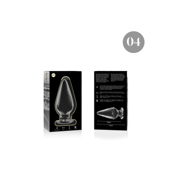 Nebula Series By Ibiza - Modelo 4 Plug Cristal Transparente 11 Cm