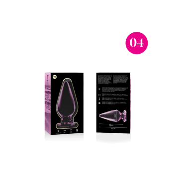 Nebula Series By Ibiza - Plug Anal Modèle 4 Verre Borosilicate Rose