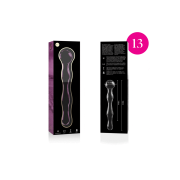 Nebula Series By Ibiza - Model 13 Dildo Borosilicate Glass Pink 18