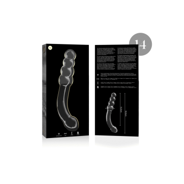 Nebula Series By Ibiza - Modell 14 Dildo Borosilikatglas Klar 18.5