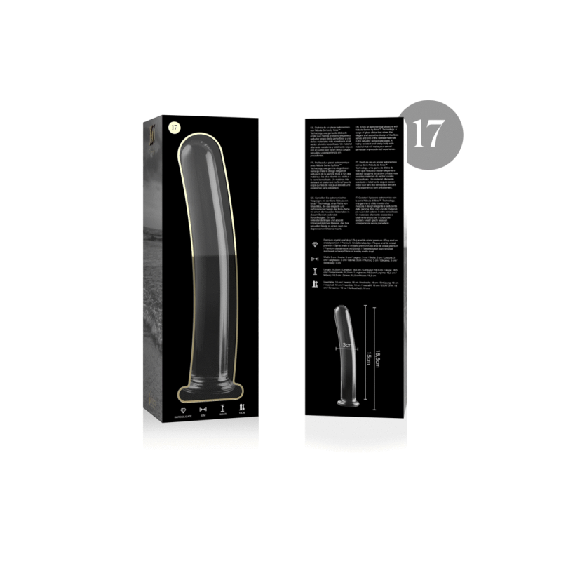 Nebula Series By Ibiza - Modell 17 Dildo Borosilikatglas Klar 18.5