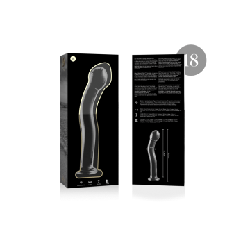 Nebula Series By Ibiza - Model 18 Dildo Borosilicate Glass Clear