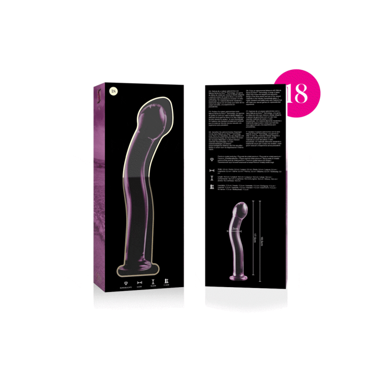 Nebula Series By Ibiza - Model 18 Dildo Borosilicate Glass Pink