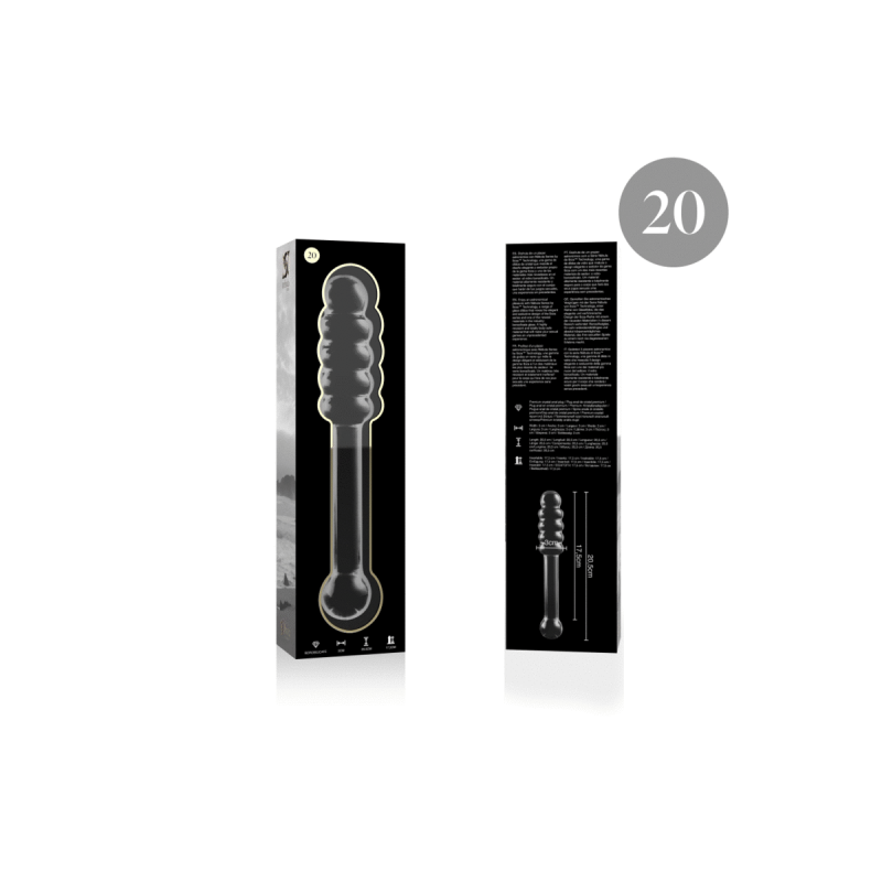 Nebula Series By Ibiza - Modelo 20 Dildo Cristal Transparente 20.5