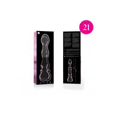 Nebula Series By Ibiza - Modèle 21 Gode En Verre Borosilicate Rose