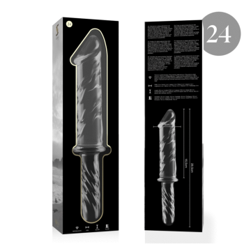 NEBULA SERIES BY IBIZA - MODELO 24 DILDO CRISTAL TRANSPARENTE 28.5 CM -O- 5 CM
