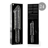 NEBULA SERIES BY IBIZA - MODELO 24 DILDO CRISTAL TRANSPARENTE 28.5 CM -O- 5 CM