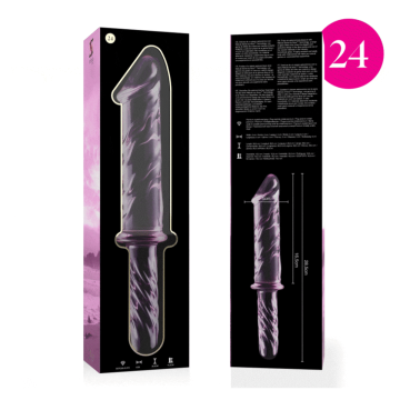 NEBULA SERIES BY IBIZA - MODELO 24 DILDO CRISTAL ROSA 28.5 CM -O- 5 CM