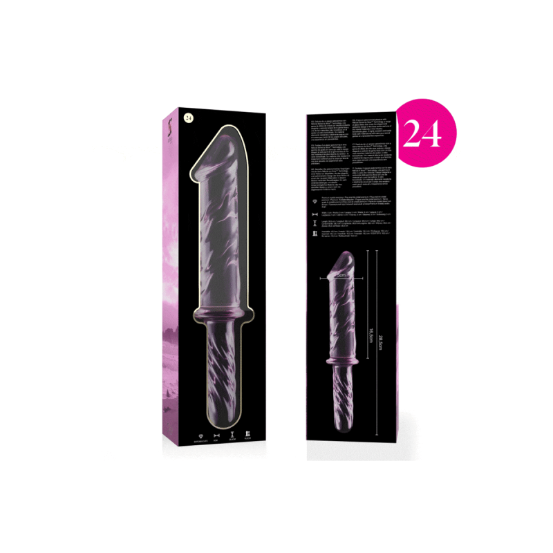 Nebula Series By Ibiza - Modell 24 Dildo Borosilikatglas Rosa 28.5