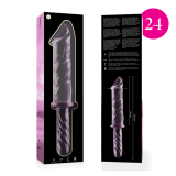 NEBULA SERIES BY IBIZA - MODELO 24 DILDO CRISTAL ROSA 28.5 CM -O- 5 CM