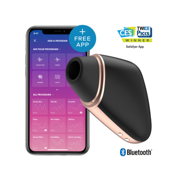 Satisfyer - Love Triangle Estimulador Y Vibrador Negro | Vybes.it