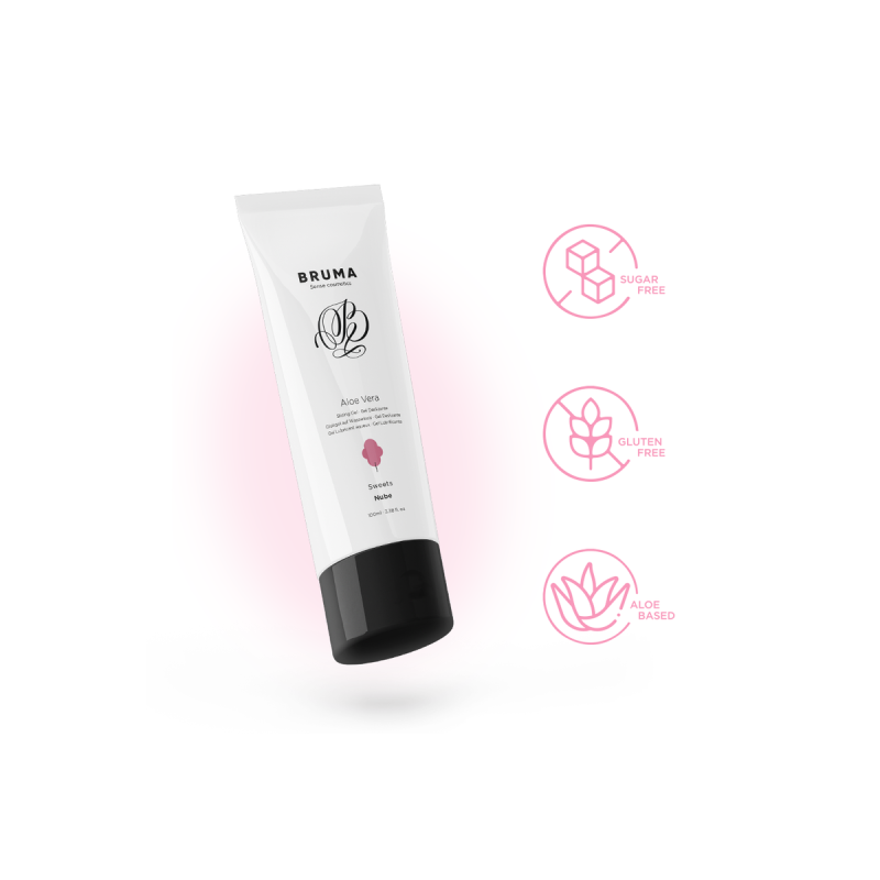 BRUMA - ALOE VERA GLEITGEL ZUCKERWATTE GESCHMACK 100 ML - Mit köstlic…