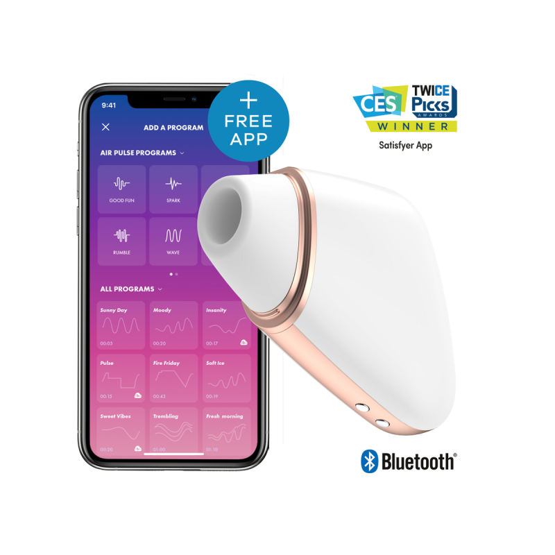 Satisfyer - Love Triangle Estimulador Y Vibrador Blanco | Vybes.it