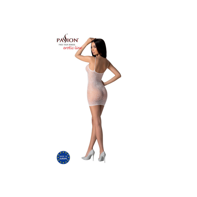 PASSION - BS096 WEISSER BODYSTOCKING, EINE GRÖSSE - PASSION WOMAN BOD…