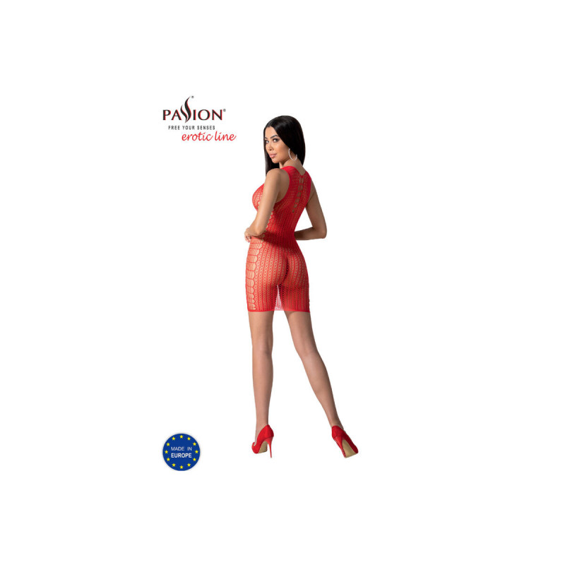 PASSION - BS097 BODYSTOCK ROSSO TAGLIA UNICA - PASSION WOMAN BODYSTOC…