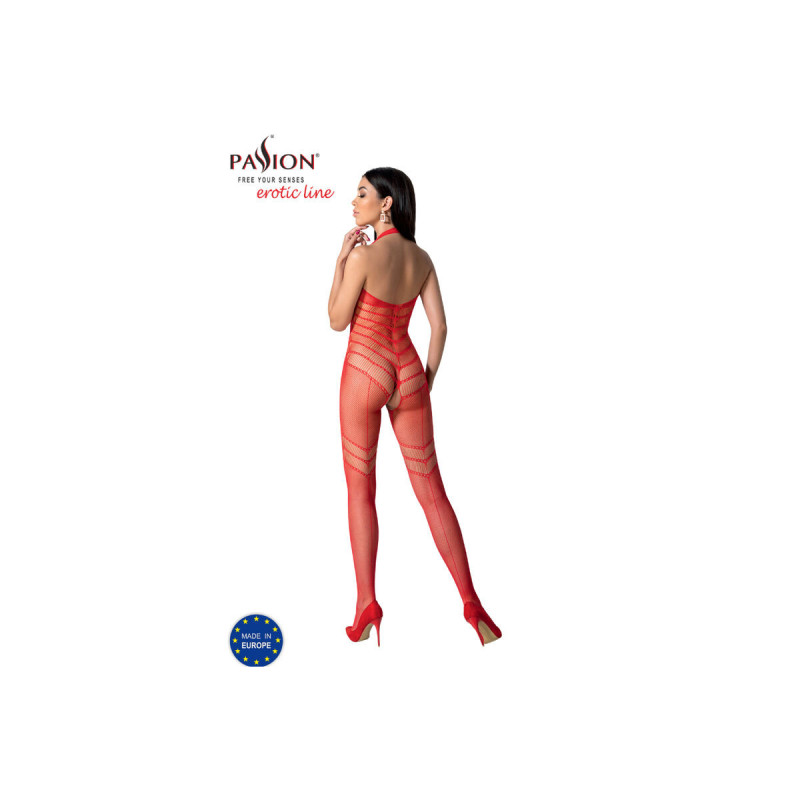 PASSION - BS100 BODYSTOCKING ROT EINE GRÖSSE - PASSION WOMAN BODYSTOC…