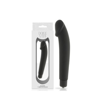 Dolce Vita - Realistic Vibrador Silicona Negro | Vybes.it