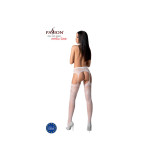 PASSION - S029 BAS BLANCS AVEC JARRETIÈRE TAILLE UNIQUE - PASSION WOM…