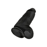King Cock - Pene Realístico Chubby 23 Cm Negro | Vybes.it