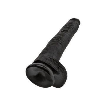 King Cock - Pene Realístico Con Testículos 30.5 Cm Negro | Vybes.it
