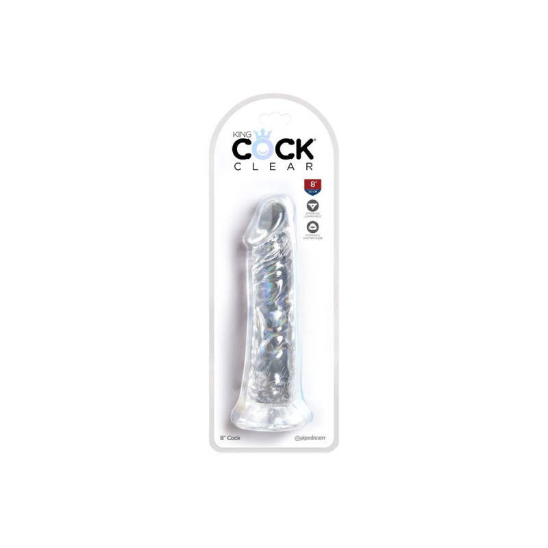 King Cock - Pénis Réaliste Clair 19.7 Cm Transparent | Vybes.it