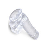 King Cock - Clear Pénis Réaliste Avec Boules 13.5 Cm Transparent |