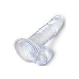 King Cock - Clear Pénis Réaliste Avec Boules 15.2 Cm Transparent |
