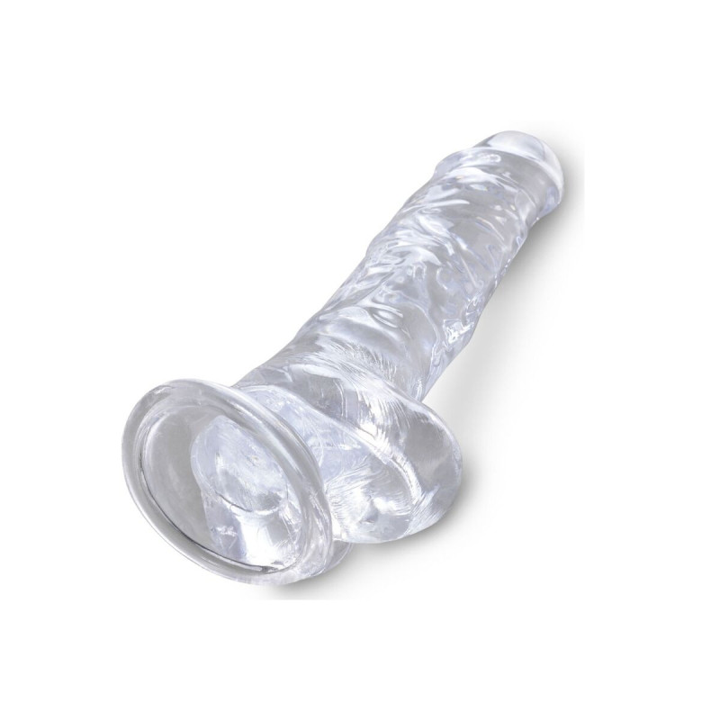 King Cock - Clear Pénis Réaliste Avec Boules 16.5 Cm Transparent |