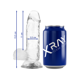X RAY - CAZZO TRASPARENTE CON SFERE 15.5 CM -O- 3.5 CM - Peni realist…