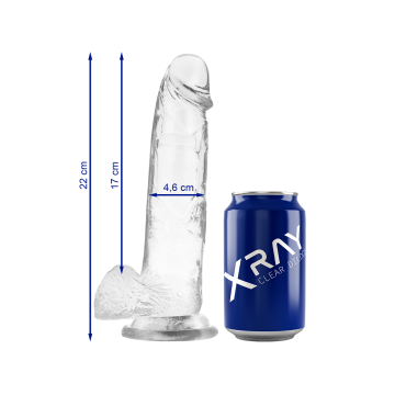 X Ray - Bite Transparente Avec Boules 22 Cm - O - 4.6 Cm | Vybes.it