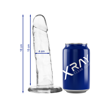 X RAY - CLEAR COCK 18 CM -O- 4 CM - Realistic penises | Vybes.it