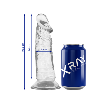 Xray Clear Dildo Transparente 16.5Cm X 4Cm | Vybes.it