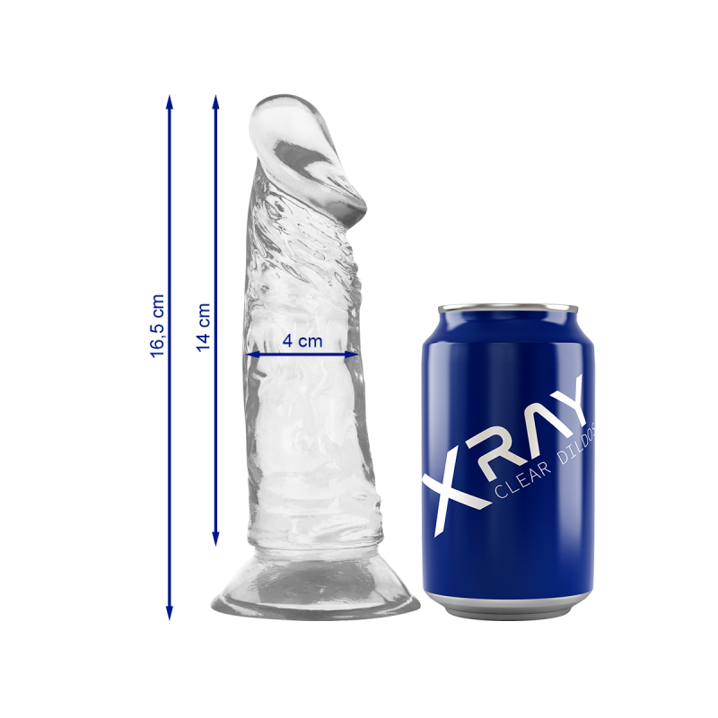 Xray Clear Dildo Transparente 16.5Cm X 4Cm | Vybes.it