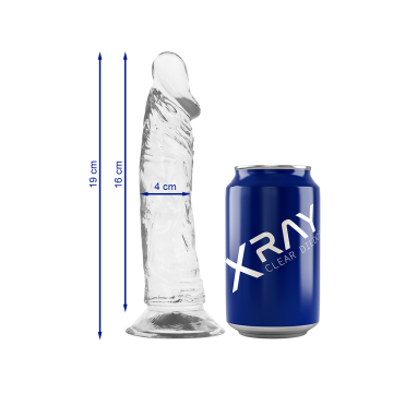 X Ray - Clear Dildo Transparente 19 Cm - O - 4 Cm | Vybes.it