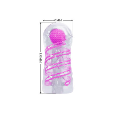 Pretty Love - Masturbador Masculino Fantasy Espiral Interna Y Bolas