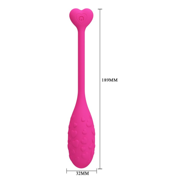 PRETTY LOVE - FISHERMAN HUEVO VIBRADOR ROSA CONTROLADO POR APP