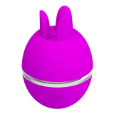 PRETTY LOVE - GEMINI BALL VIBRADOR DE SILICONA REDONDO MORADO
