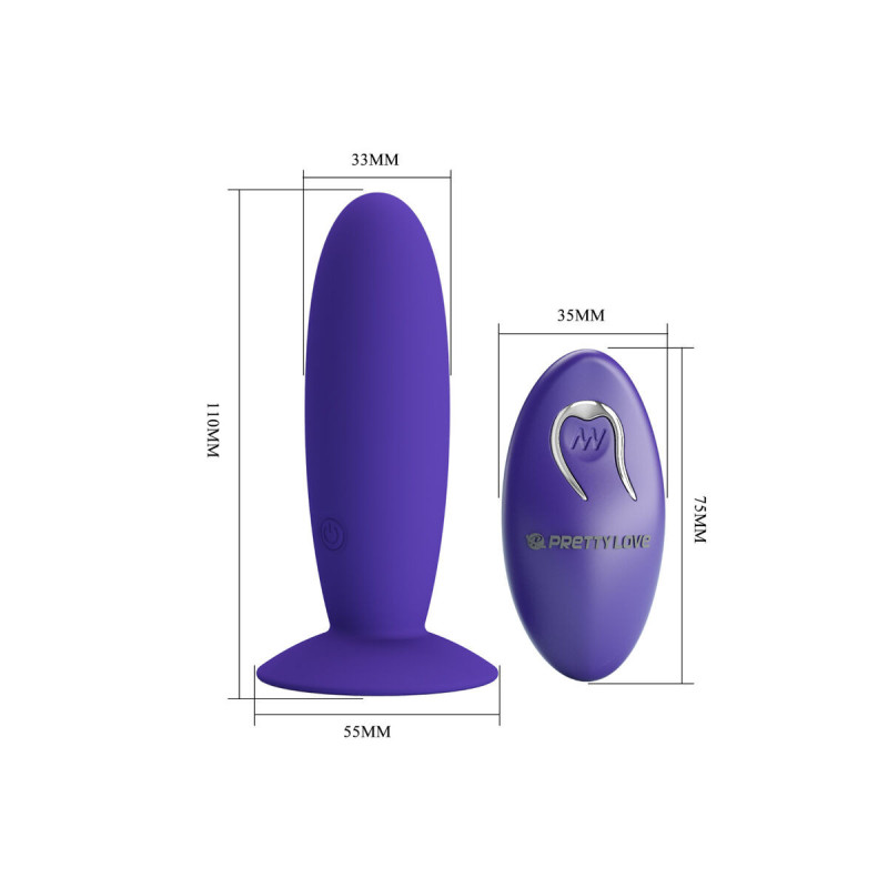 Pretty Love - Youth Plug Anal Vibrador Control Remoto Violeta |