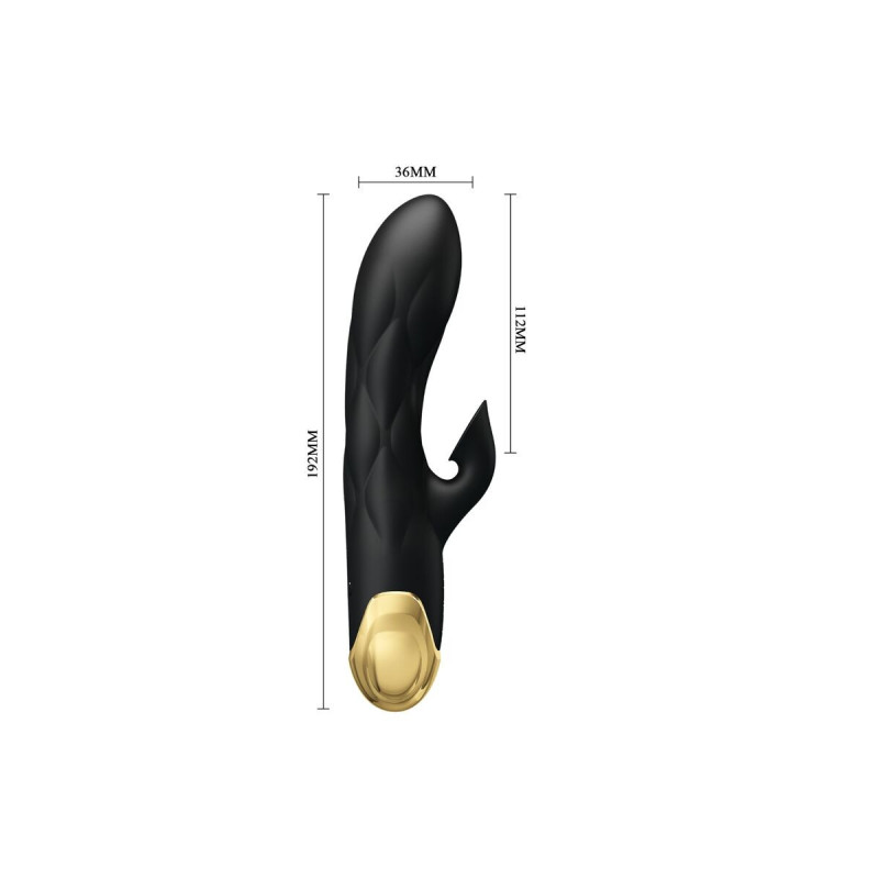 Pretty Love - Black Rechargeable Gold Plated Luxury Vibrator |