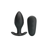Pretty Love - Regina Plug Anal Vibrador Recargable Negro | Vybes.it