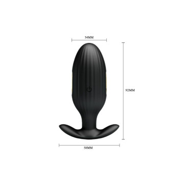 Pretty Love - Plug Anal Contrôlé Par Application Jefferson Noir |