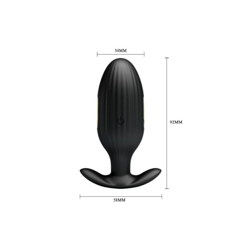 Pretty Love - Jefferson Plug Anal Controlado Por App Negro |